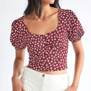 Free People Floral Top
